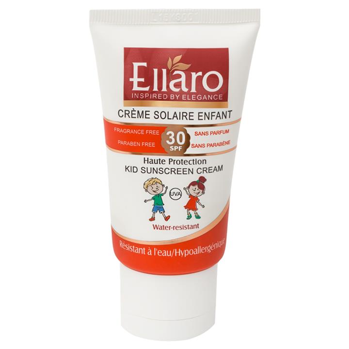 کرم ضد آفتاب کودک الارو SPF30 حجم 50 میلی لیتر Ellaro Sunscreen Cream SPF30 For Kids 50 ml